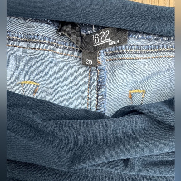 1822 Denim Maternity jeans size 28 full length skinny jean with full belly band - Picture 6 of 6